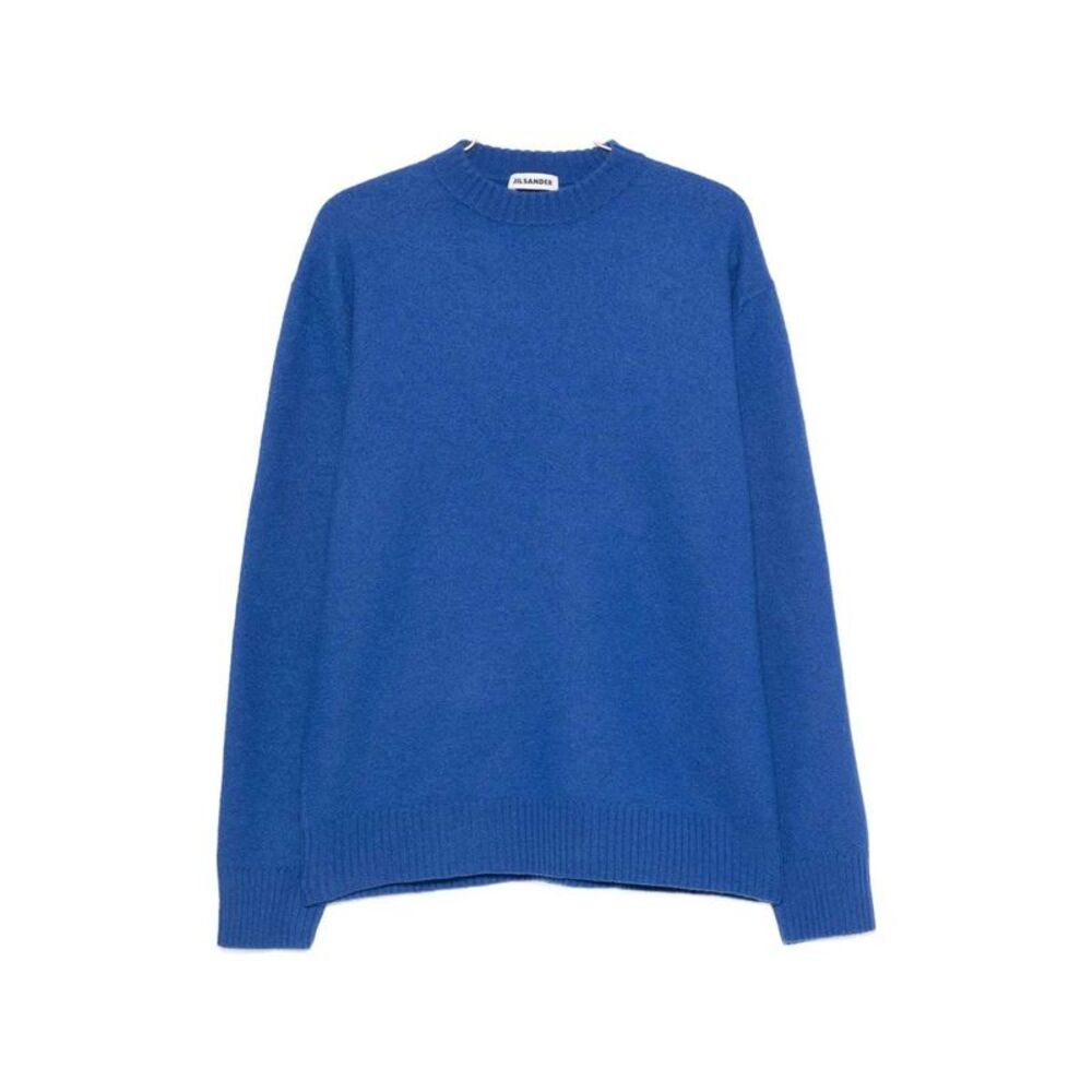 Jil Sander Men Wool Sweater With Ribbed Trim